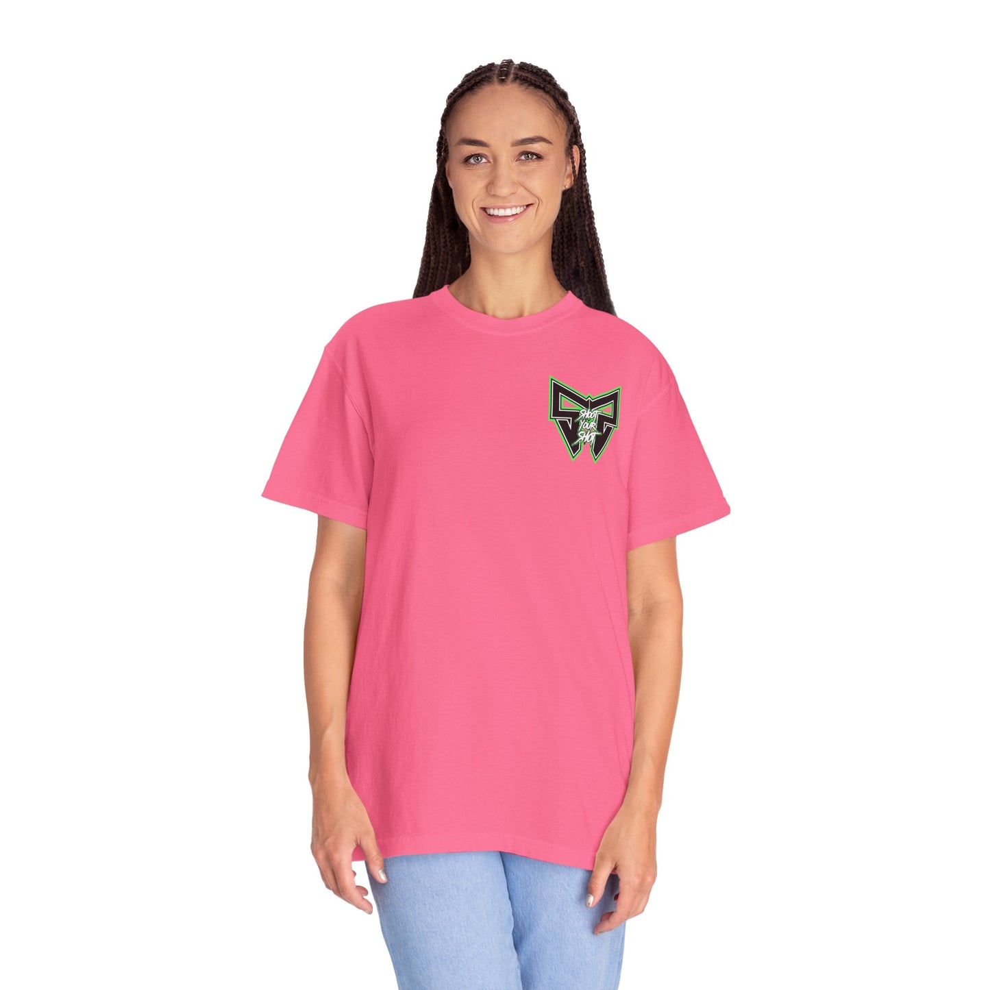 Neon Green SYS Script Tee