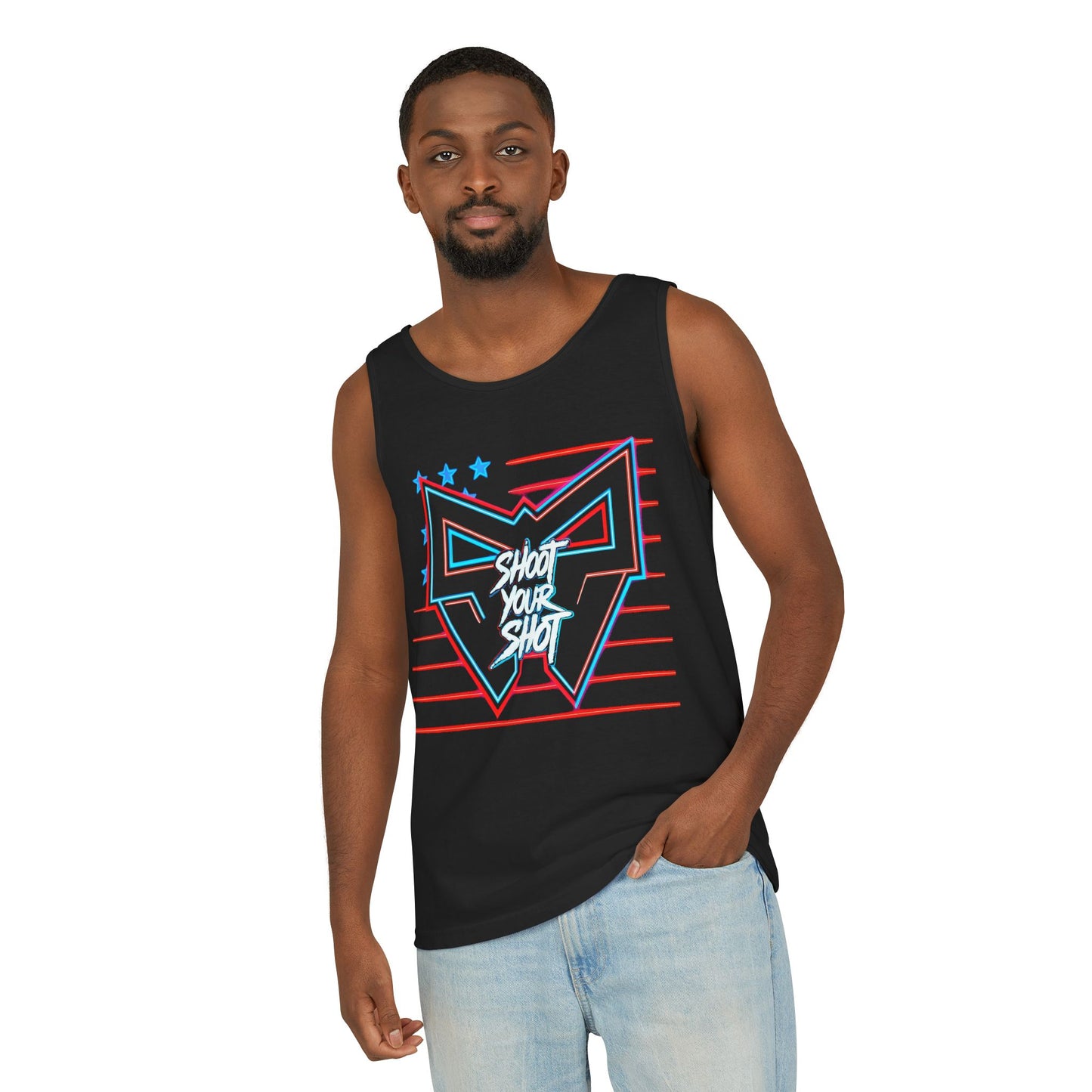 SYS Neon Patroitic Tank Top
