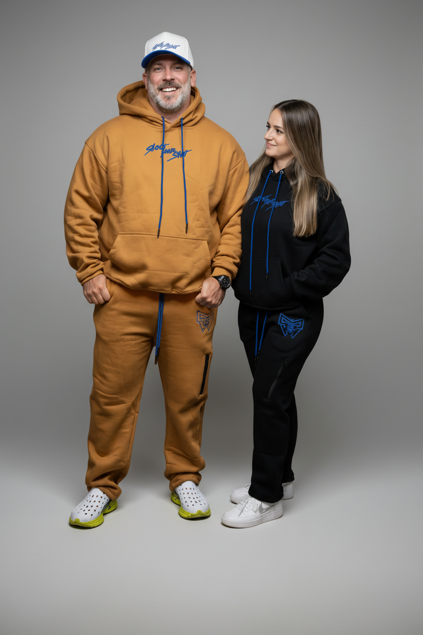 LockDown Performance Hoodie | Black Royal Blue
