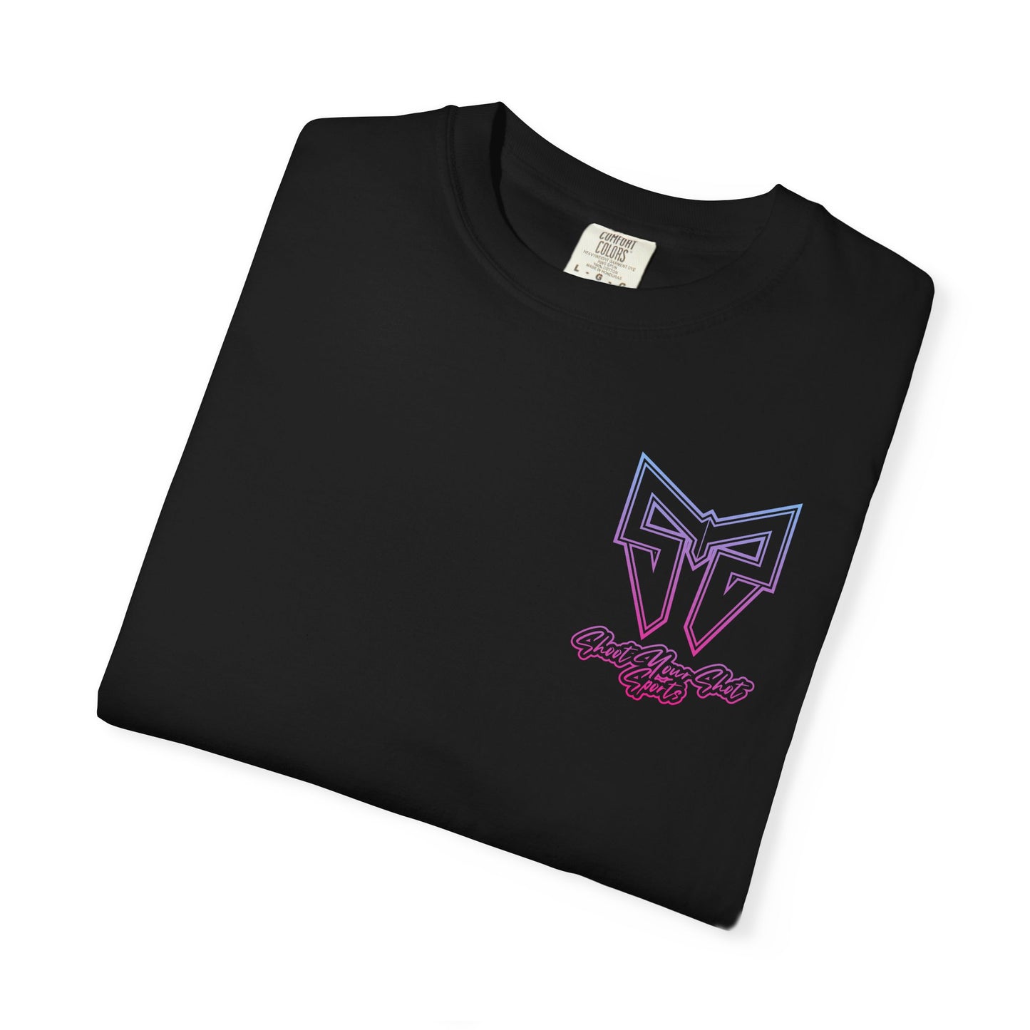 Pink Gradient SYS Script Tee