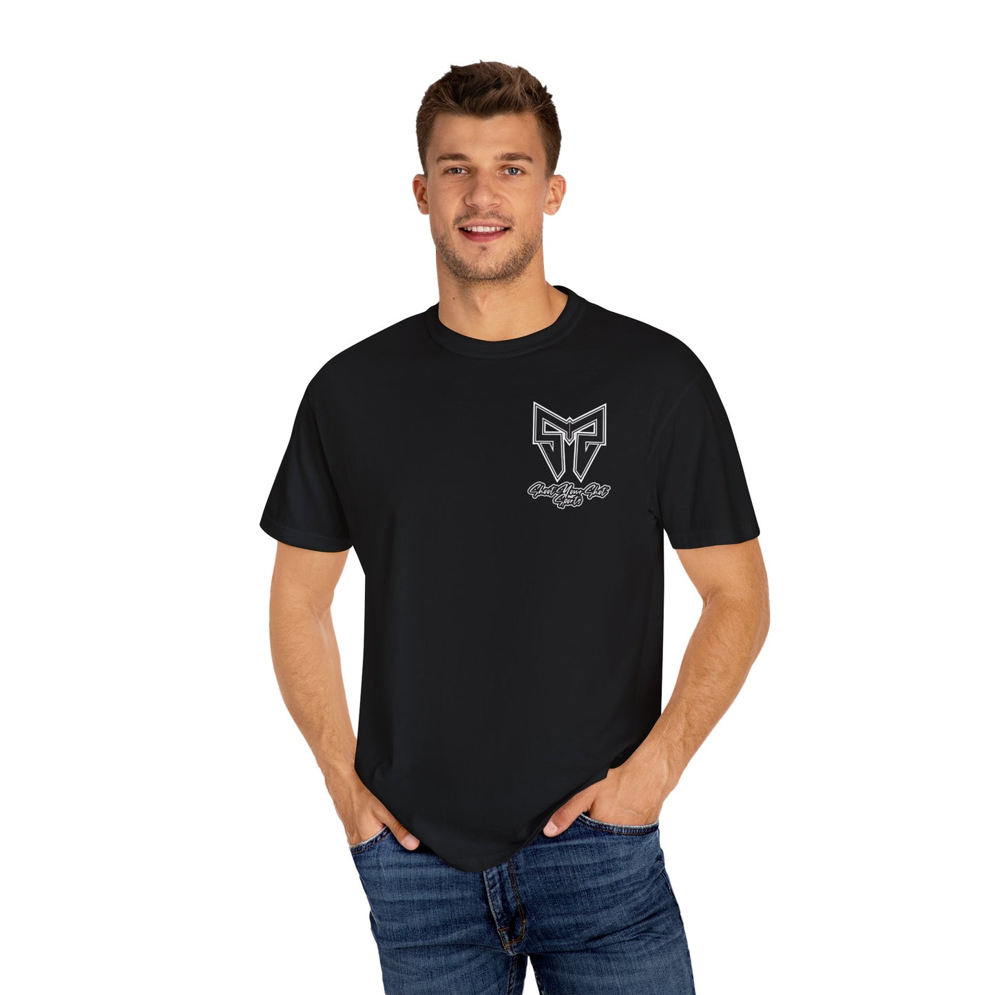 Black SYS Script Tee