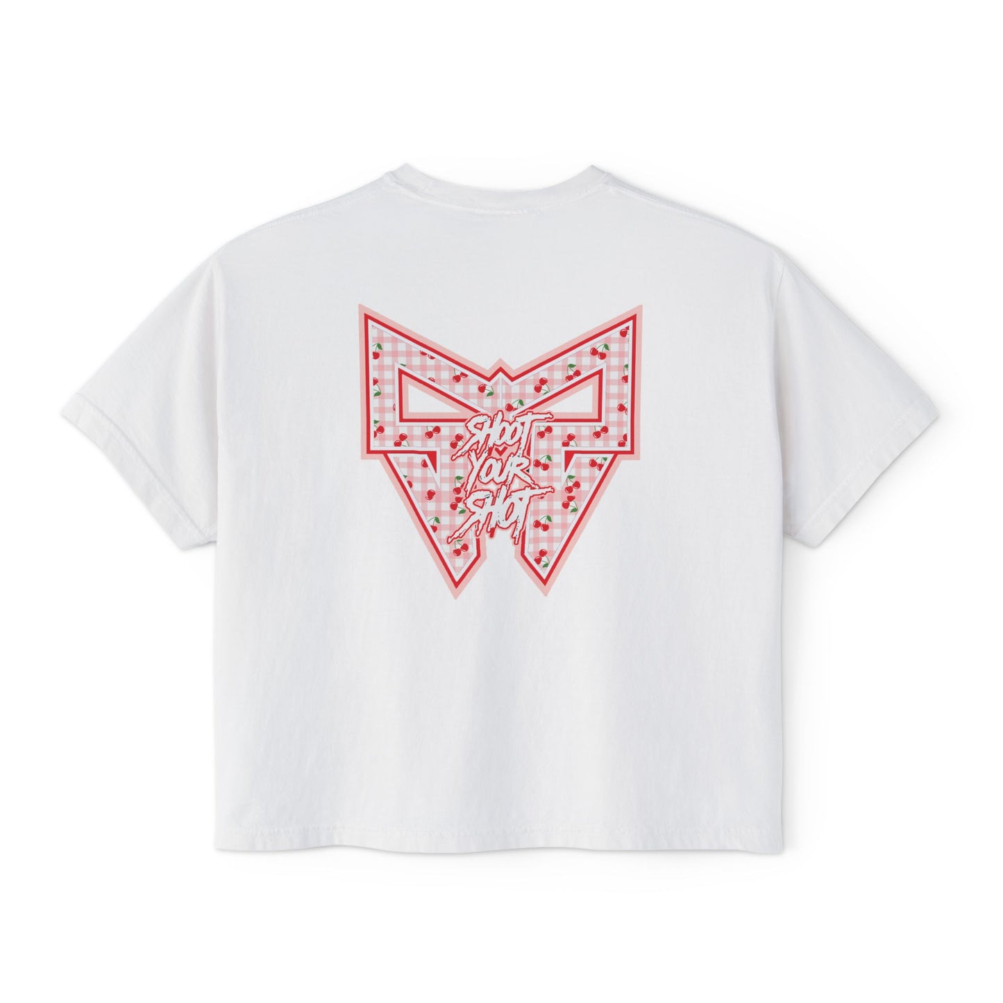 SYS Cherry Plaid Women’s Boxy Tee