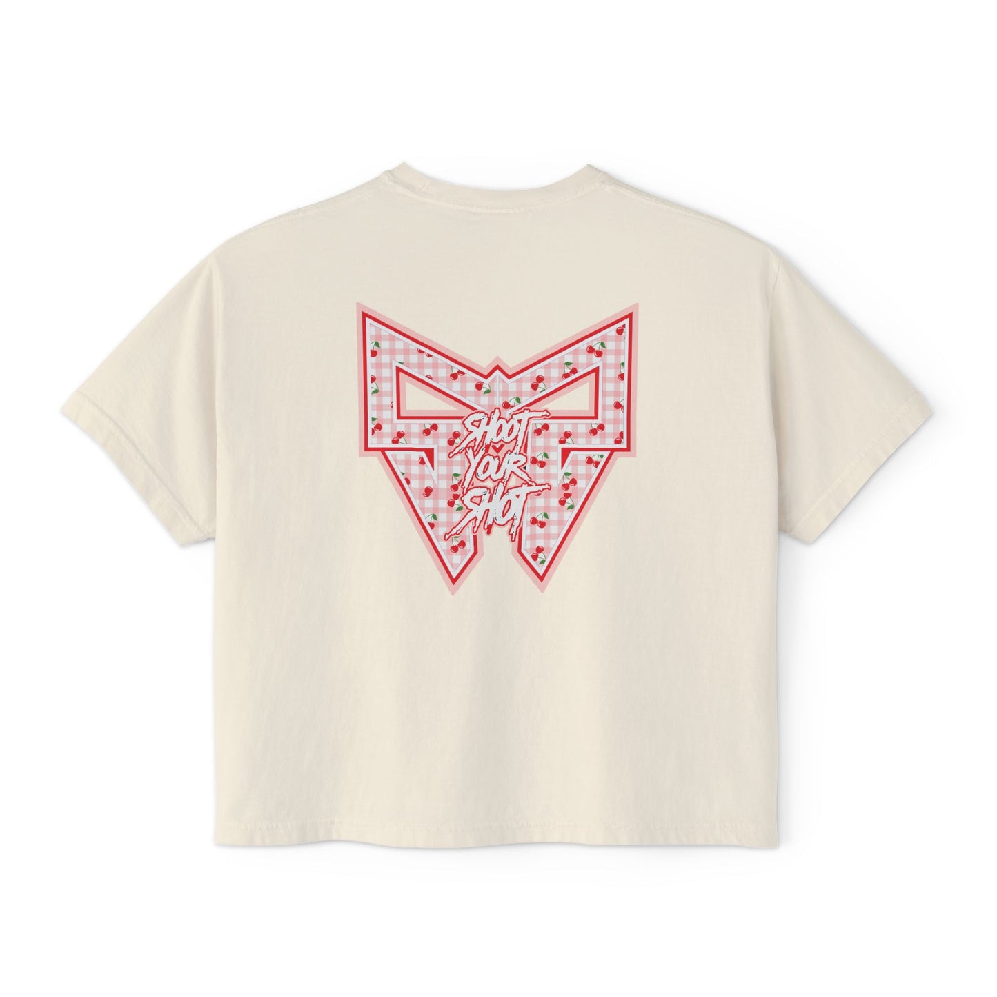 SYS Cherry Plaid Women’s Boxy Tee