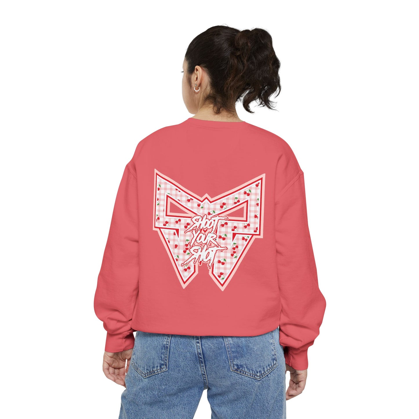 SYS Women's Cherry Plaid Sweatshirt