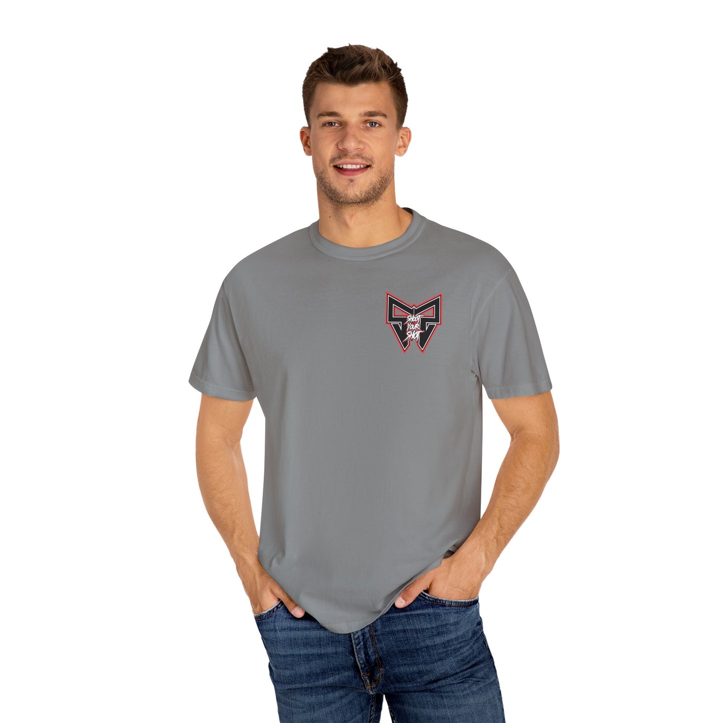 Electric Red SYS Script tee
