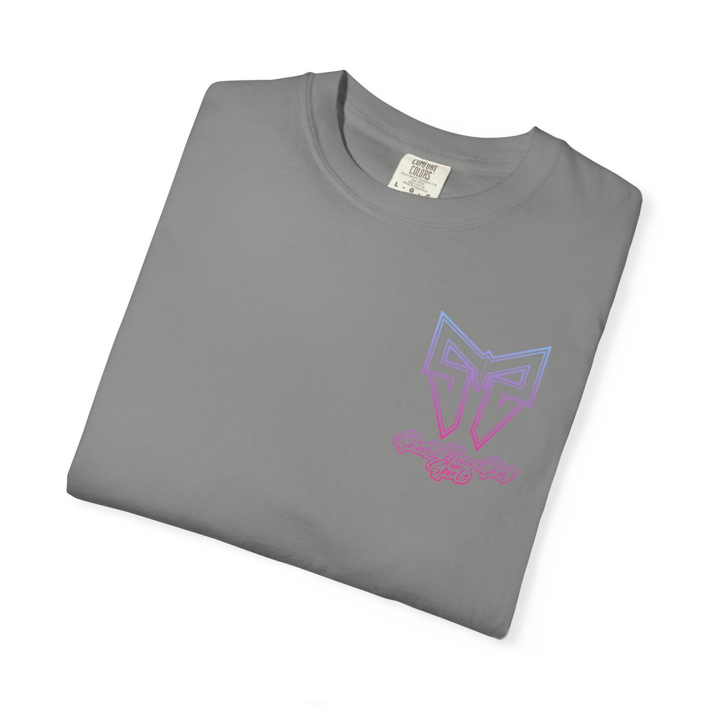 Pink Gradient SYS Script Tee