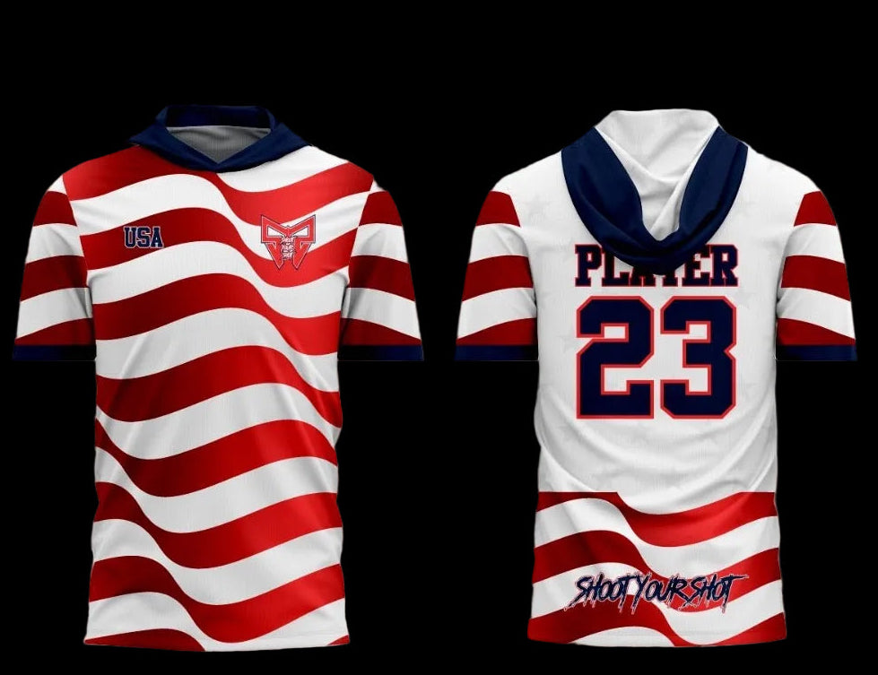 USMNT Jersey | Red White Stripes