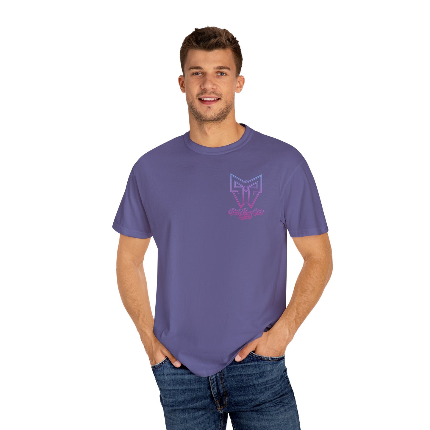 Pink Gradient SYS Script Tee