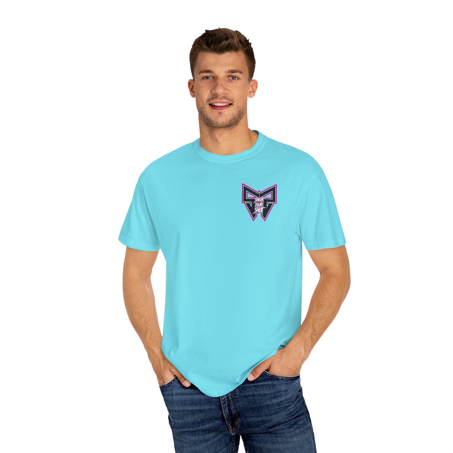 Neon Pink SYS Script Tee