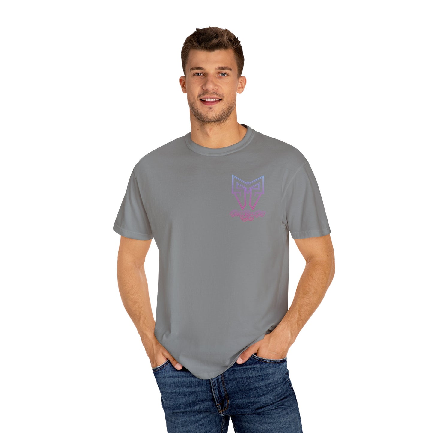 Pink Gradient SYS Script Tee