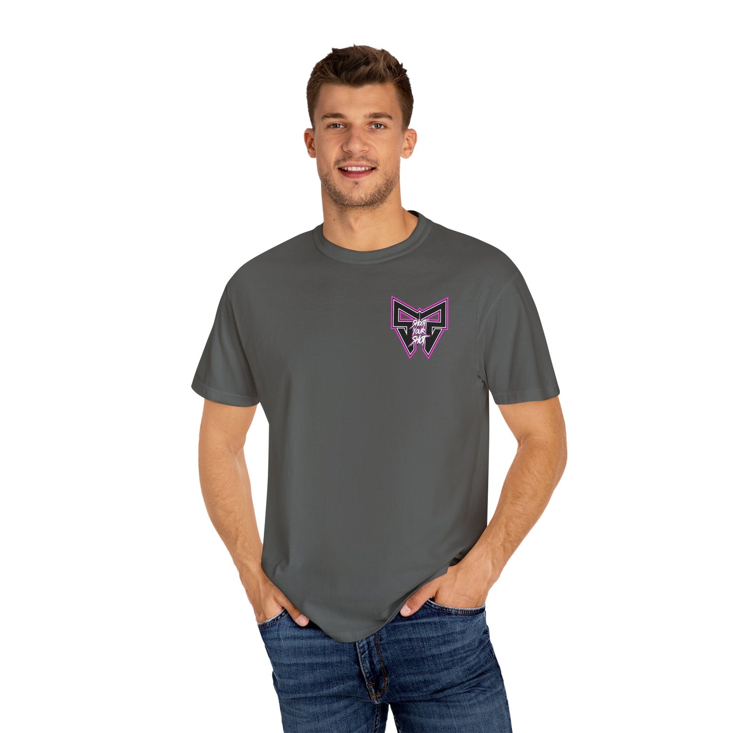 Neon Pink SYS Script Tee