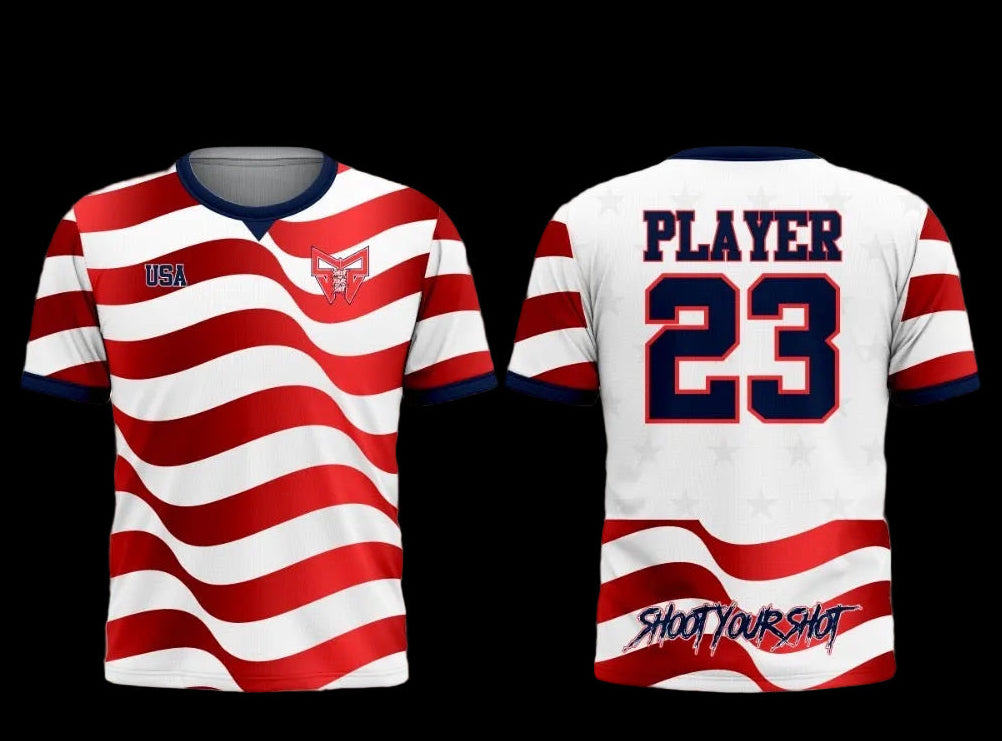 USMNT Jersey | Red White Stripes