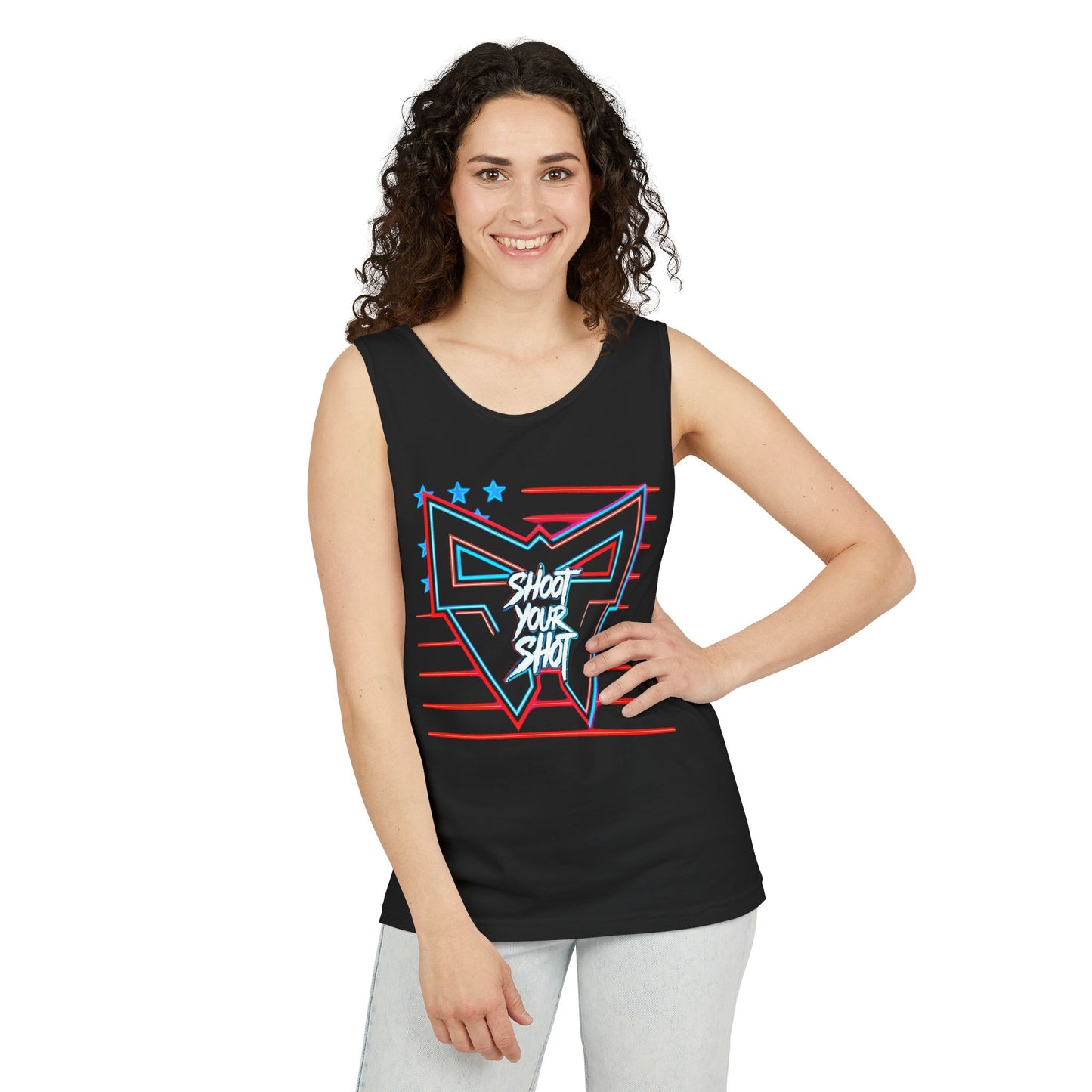 SYS Neon Patroitic Tank Top