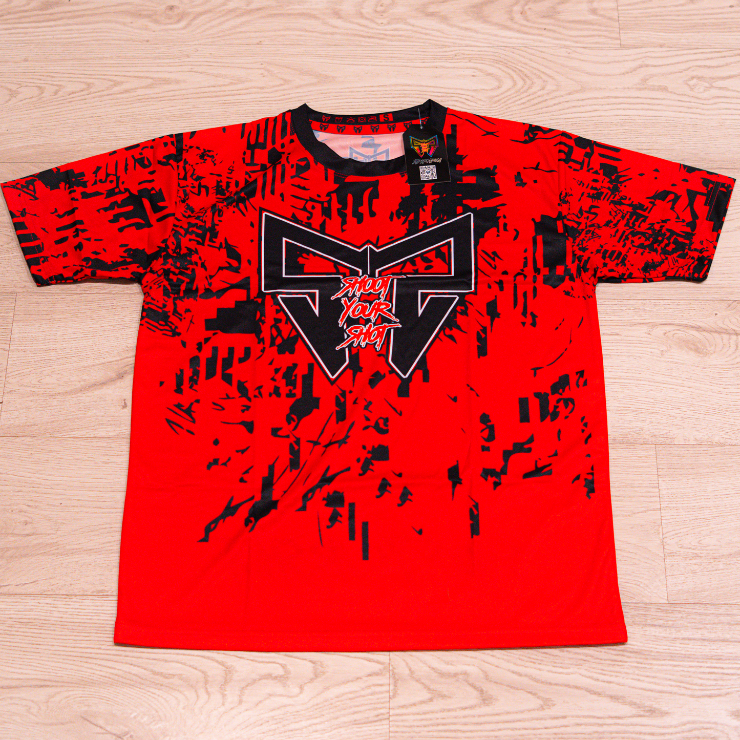 Red black shatter Jersey - NOW