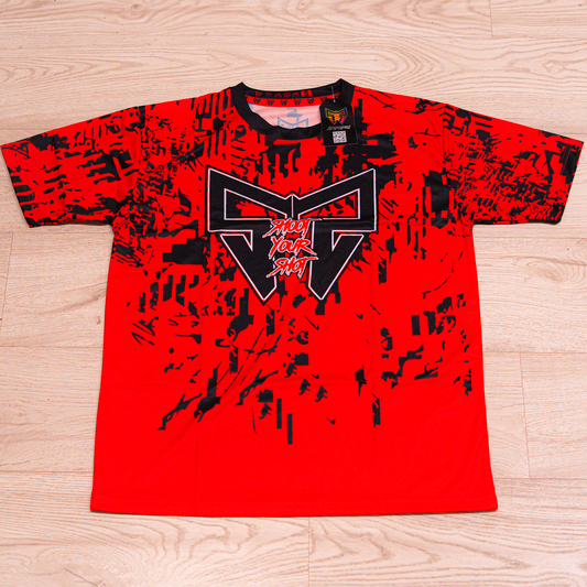 Red black shatter Jersey - NOW