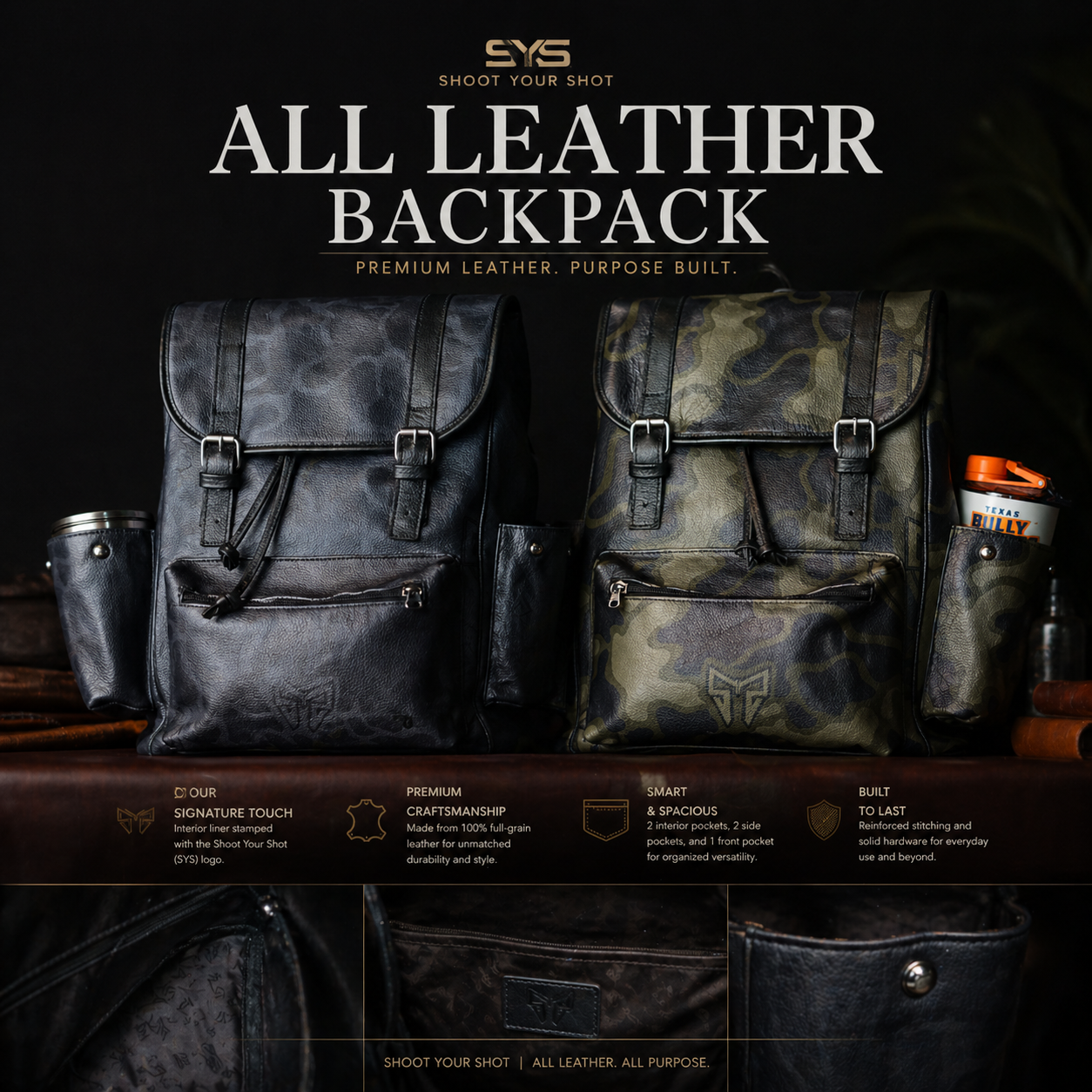 SYS Leather Backpack