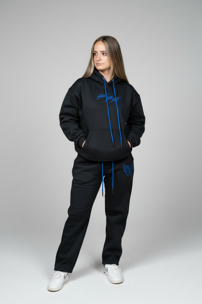 LockDown Performance Hoodie | Black Royal Blue