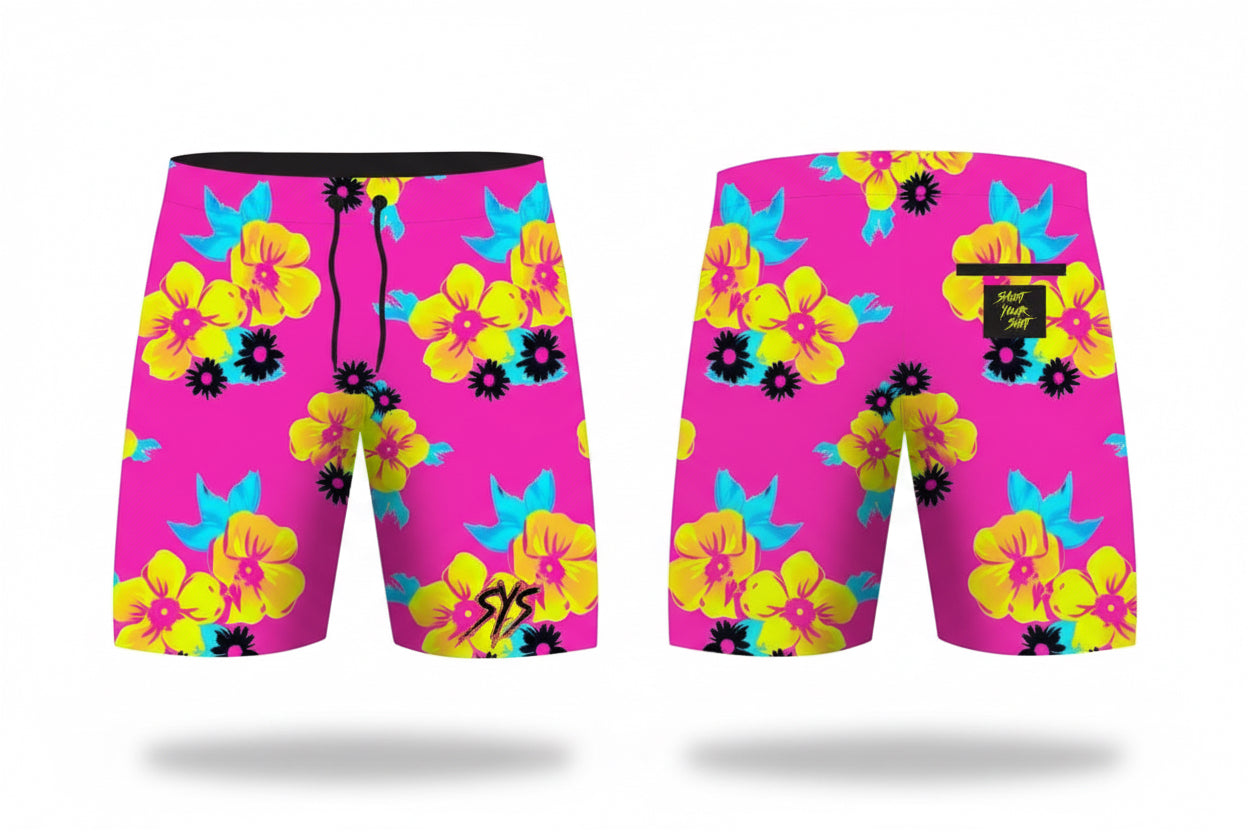Floral Shorts | Pink