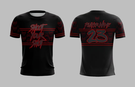 SYS Script Black Red Jersey